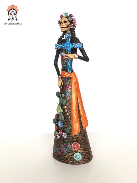 Catrina con la Cruz - 50 cm. 20 in.