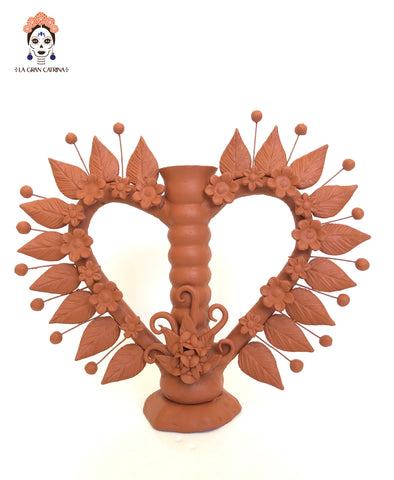 Candelero de Corazón de Barro