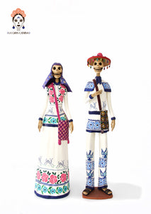 Pareja de Catrines Huicholes - 50 cm. 20 in.