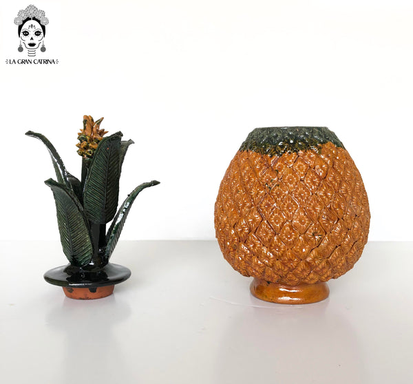 Piña michoacana de barro - Diferentes modelos - 41 cm. 16 in.