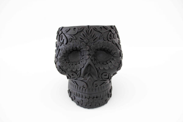 Maceta grande de Calavera estilo Catrina