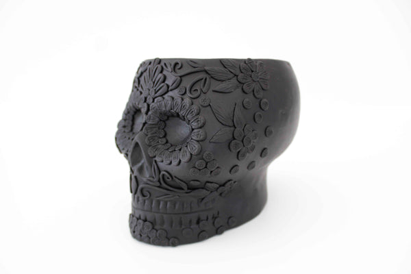 Maceta grande de Calavera estilo Catrina