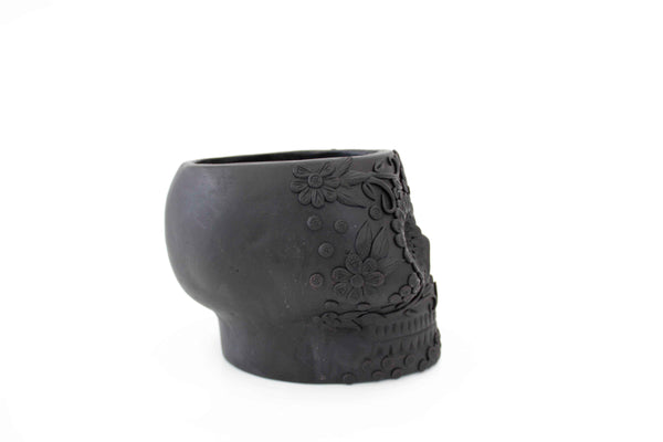 Maceta grande de Calavera estilo Catrina