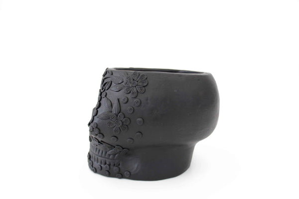 Maceta grande de Calavera estilo Catrina